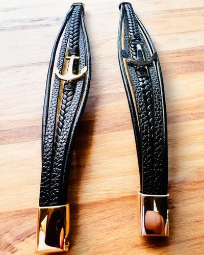 Pánsky náramok Kotva elegancie s možnosťou gravírovania na darček