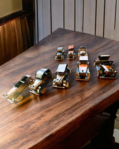 Retro Autko klasyczne, samochód, z Żelaza - Kolekcja "Vintage Drive", model samochodu, personalizacja grawerem na prezent