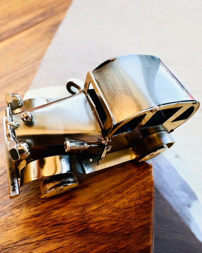 Retro Autko klasyczne, samochód, z Żelaza - Kolekcja "Vintage Drive", model samochodu, personalizacja grawerem na prezent