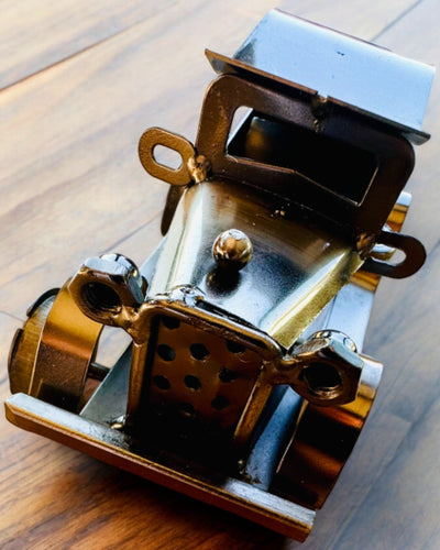 Retro Autko klasyczne, samochód, z Żelaza - Kolekcja "Vintage Drive", model samochodu, personalizacja grawerem na prezent