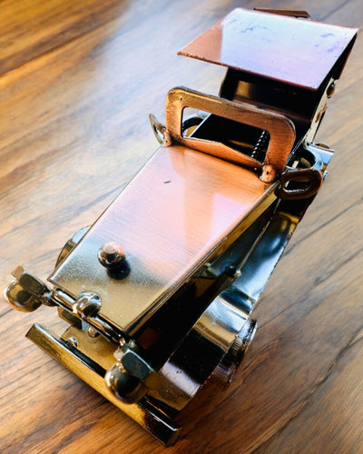 Retro Autko klasyczne, samochód, z Żelaza - Kolekcja "Vintage Drive", model samochodu, personalizacja grawerem na prezent