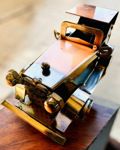 Retro Autko klasyczne, samochód, z Żelaza - Kolekcja "Vintage Drive", model samochodu, personalizacja grawerem na prezent