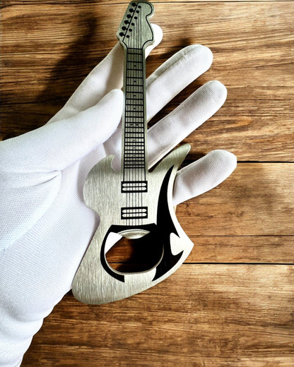Otvárač na fľaše Gitara Rock'n'Open, 2 varianty, personalizácia gravírovaním na darček