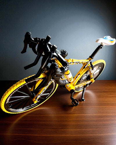 Miniatúrny model kovového bicykla zberateľský "Speed Rider 1.2" – personalizácia gravírovaním na darček, 2 farebné varianty