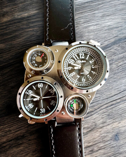 Survivalové hodinky „Explorer 4v1”, možnosť personalizácie gravírovaním na darček