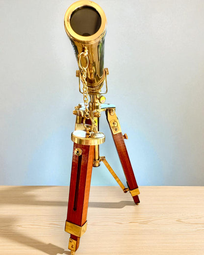 Ďalekohľad Celestial na drevenom stojane 41 cm, možnosť personalizácie gravírovaním ako darček