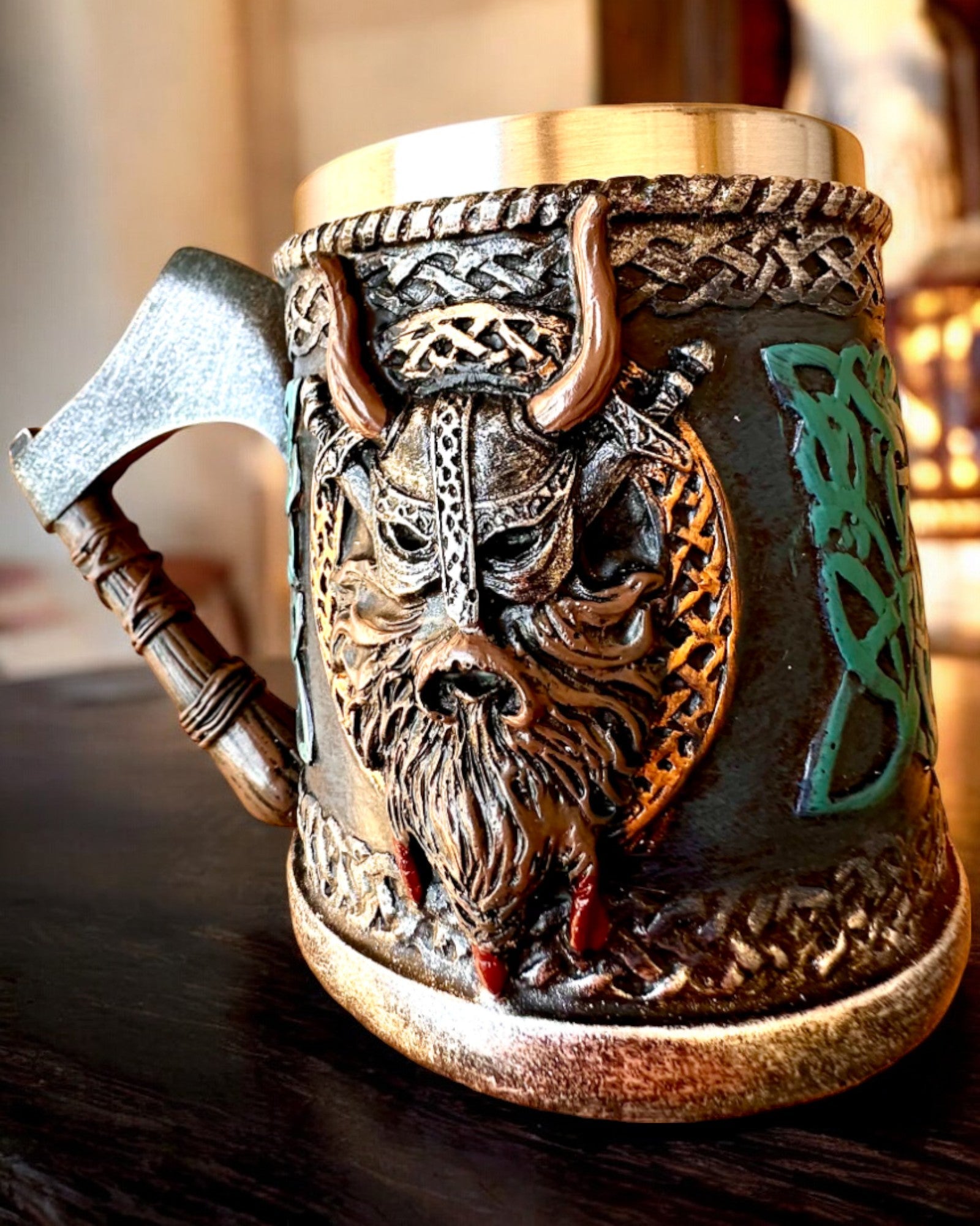 Pohár Vikinga Ragnar's Horn - s možnosťou gravírovania na darček, 250 ml