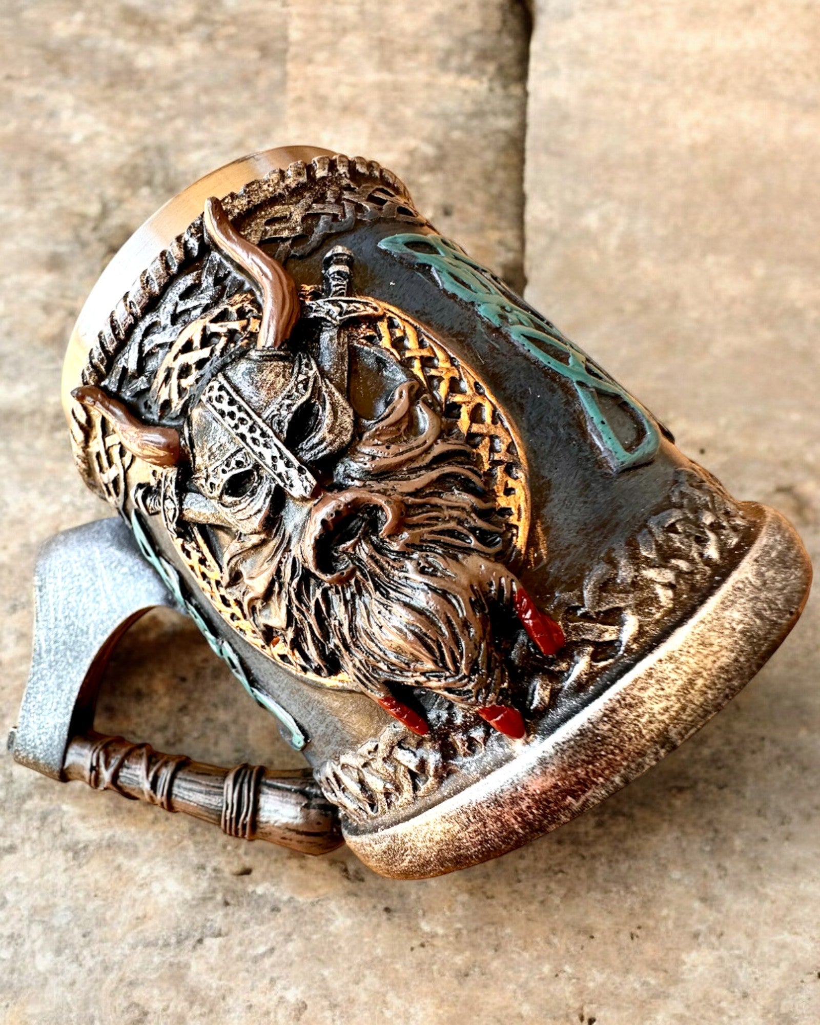 Pohár Vikinga Ragnar's Horn - s možnosťou gravírovania na darček, 250 ml