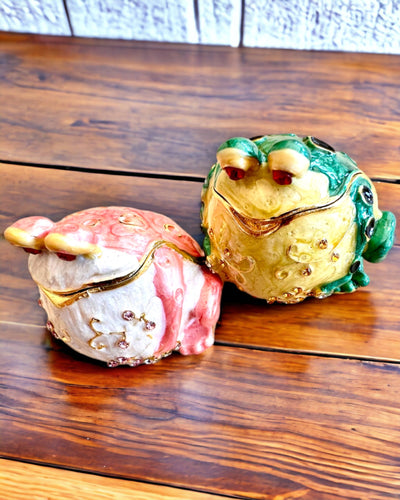 Elegantná dekoratívna škatuľka "Žabi Poklad" na darček s personalizáciou, s možnosťou gravírovania