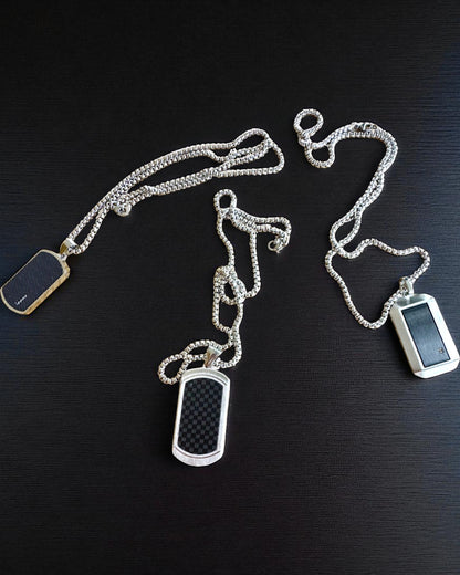 Pánsky náhrdelník Dog Tag „SteelVision“ – nehrdzavejúca oceľ, 15 variantov, personalizácia gravírovaním