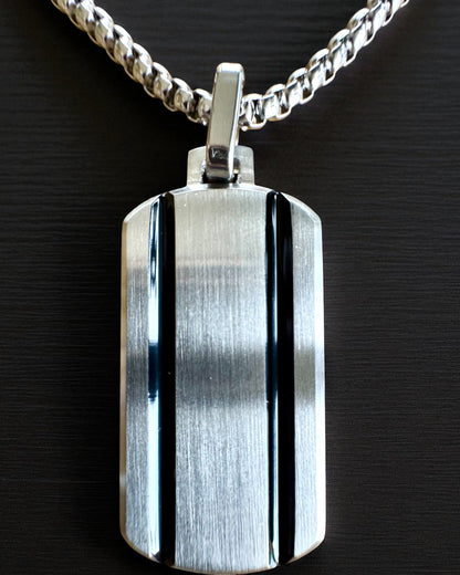 Pánsky náhrdelník Dog Tag „SteelVision“ – nehrdzavejúca oceľ, 15 variantov, personalizácia gravírovaním