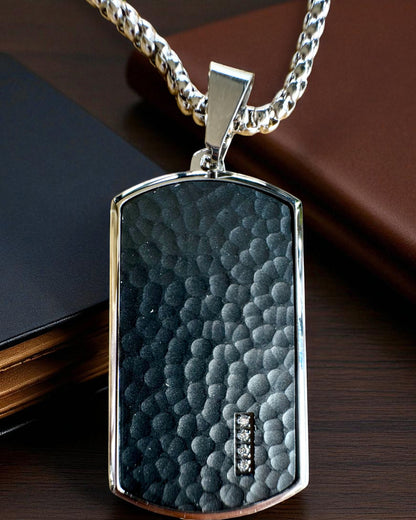 Pánsky náhrdelník Dog Tag „SteelVision“ – nehrdzavejúca oceľ, 15 variantov, personalizácia gravírovaním