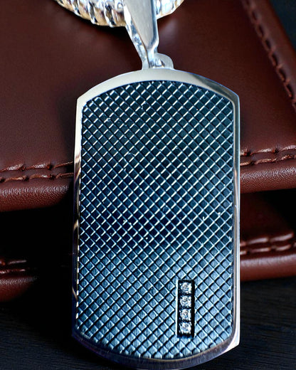 Pánsky náhrdelník Dog Tag „SteelVision“ – nehrdzavejúca oceľ, 15 variantov, personalizácia gravírovaním