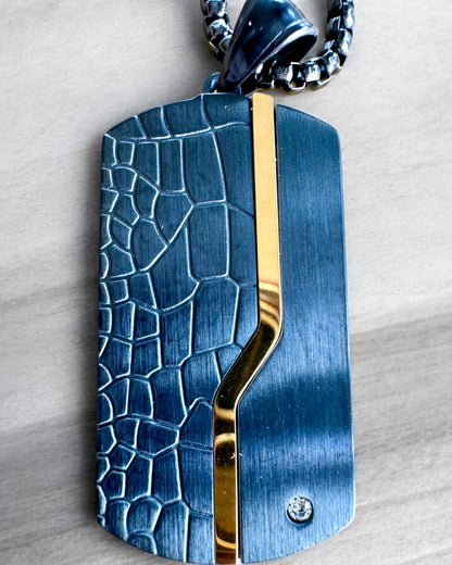Pánsky náhrdelník Dog Tag „SteelVision“ – nehrdzavejúca oceľ, 15 variantov, personalizácia gravírovaním