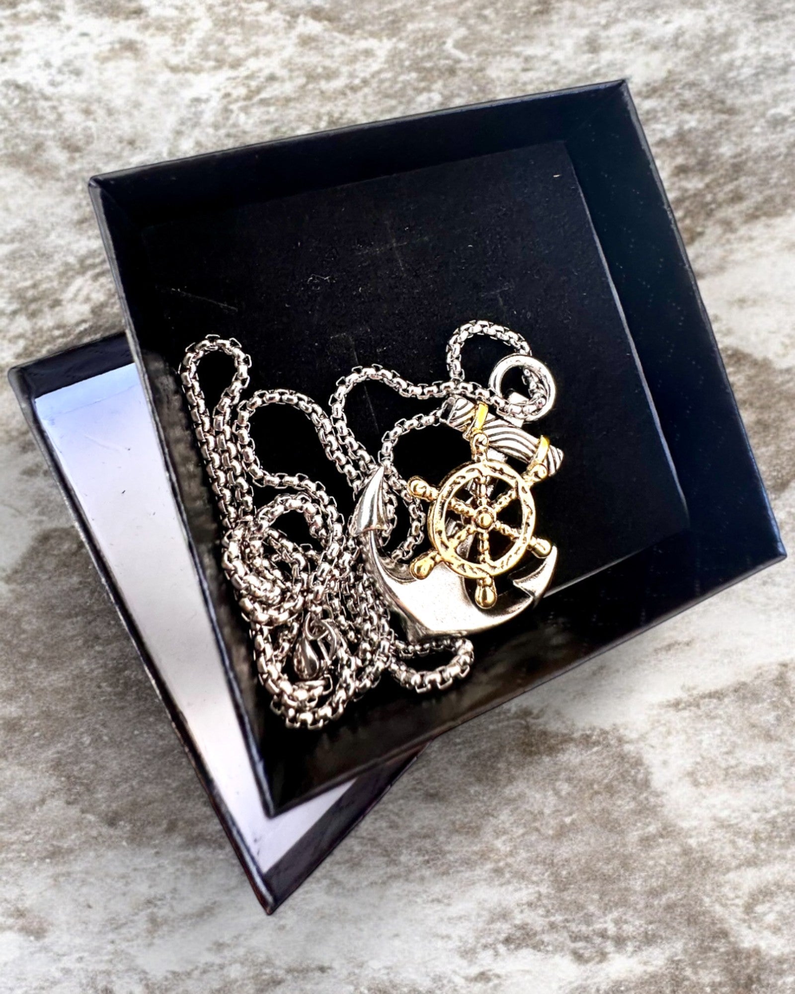 Amulet Morski "Kotwica Kapitana", náhrdelník s možnosťou gravírovania na darček