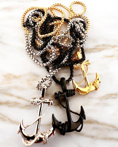 Kotva Determinácie, Morský Amulet, náhrdelník, možnosť personalizácie gravírovaním na darček, 3 varianty na výber