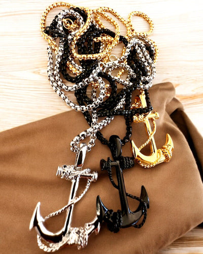 Kotva Determinácie, Morský Amulet, náhrdelník, možnosť personalizácie gravírovaním na darček, 3 varianty na výber