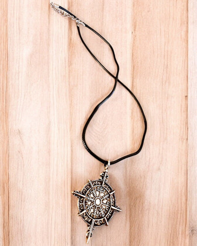 Amulet Wojownik Północy - Kompas Wikinga, możliwość personalizacji grawerem na prezent, 2 warianty do wyboru