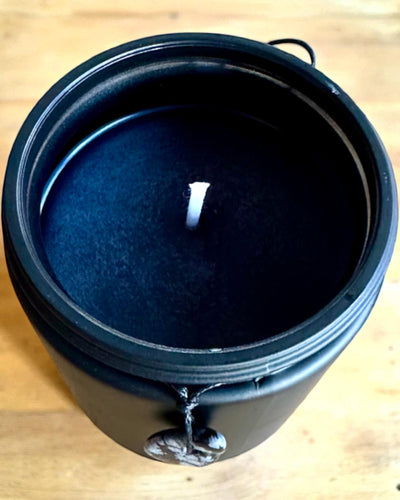 Intenčná sójová sviečka Obsidián – sebadôvera a vnútorná sila, 250 ml, možnosť personalizácie ako darček