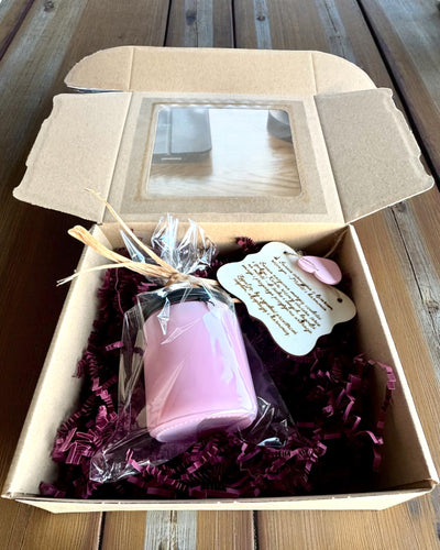 Intenčná sójová sviečka Ružový kremeň – láska, harmónia a pokoj srdca, 250 ml, možnosť personalizácie ako darček