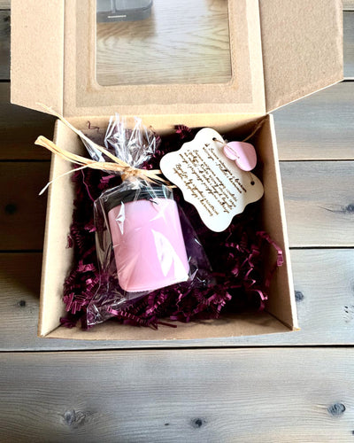 Intenčná sójová sviečka Ružový kremeň – láska, harmónia a pokoj srdca, 250 ml, možnosť personalizácie ako darček