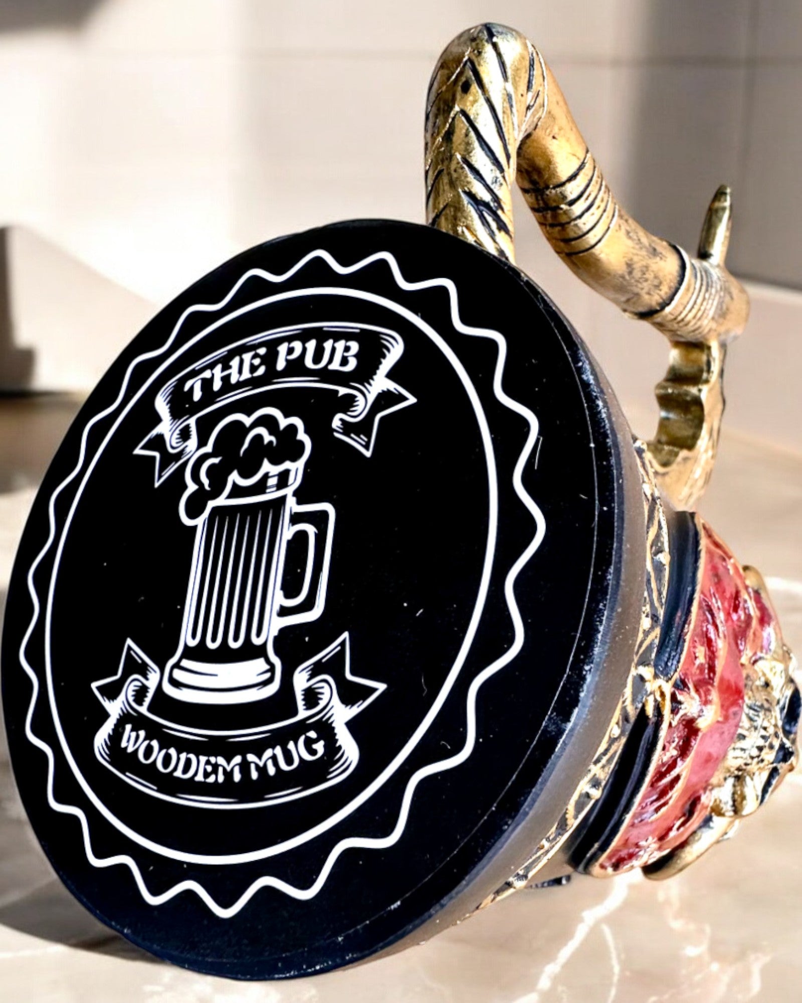 Karnawaľový Krígeľ Bojovníka - 600 ml, 16 cm výška, možnosť personalizácie gravírovaním na darček