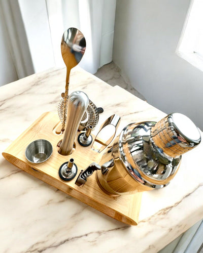 Barmanská súprava "MixMaster Pro", možnosť personalizácie gravírovaním na darček