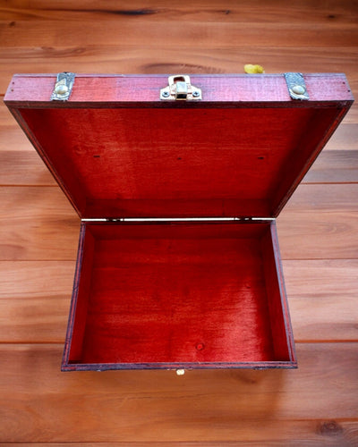 Antická drevená škatuľka s možnosťou gravírovania, 23 cm x 16 cm x 7,5 cm