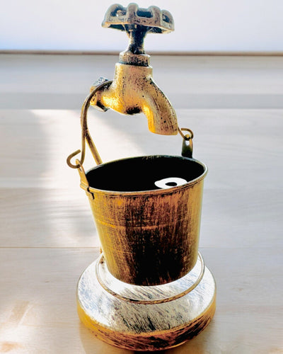 Štýlový kovový popolník "Rustic Charm" 19-23 cm výška, 8 variantov na výber, gravírovanie na želanie