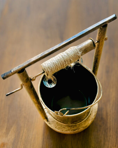 Štýlový kovový popolník "Rustic Charm" 19-23 cm výška, 8 variantov na výber, gravírovanie na želanie