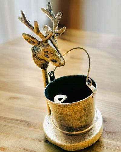 Štýlový kovový popolník "Rustic Charm" 19-23 cm výška, 8 variantov na výber, gravírovanie na želanie