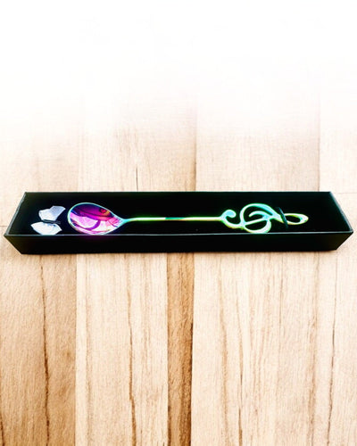 Elegantná lyžička s husľovým kľúčom – Personalizované ako darček, 2 farebné varianty na výber