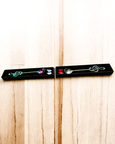 Elegantná lyžička s husľovým kľúčom – Personalizované ako darček, 2 farebné varianty na výber