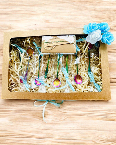 Súprava lyžičiek "Kvetinová rapsódia" - personalizácia gravírovaním na darček, 2 varianty na výber