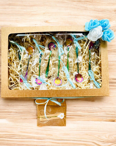 Súprava lyžičiek "Kvetinová rapsódia" - personalizácia gravírovaním na darček, 2 varianty na výber