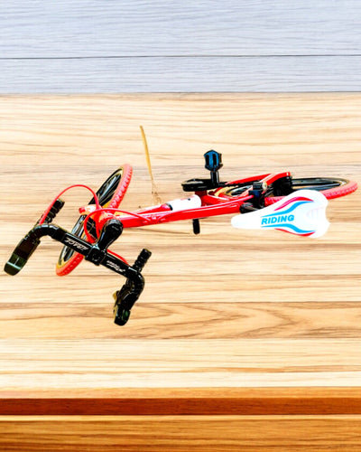 Miniatúrny Kovový Model Červeného Bicykla "SpeedMaster" personalizácia gravírovaním ako darček, 2 farebné varianty