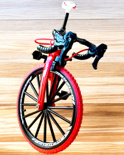 Miniatúrny Kovový Model Červeného Bicykla "SpeedMaster" personalizácia gravírovaním ako darček, 2 farebné varianty