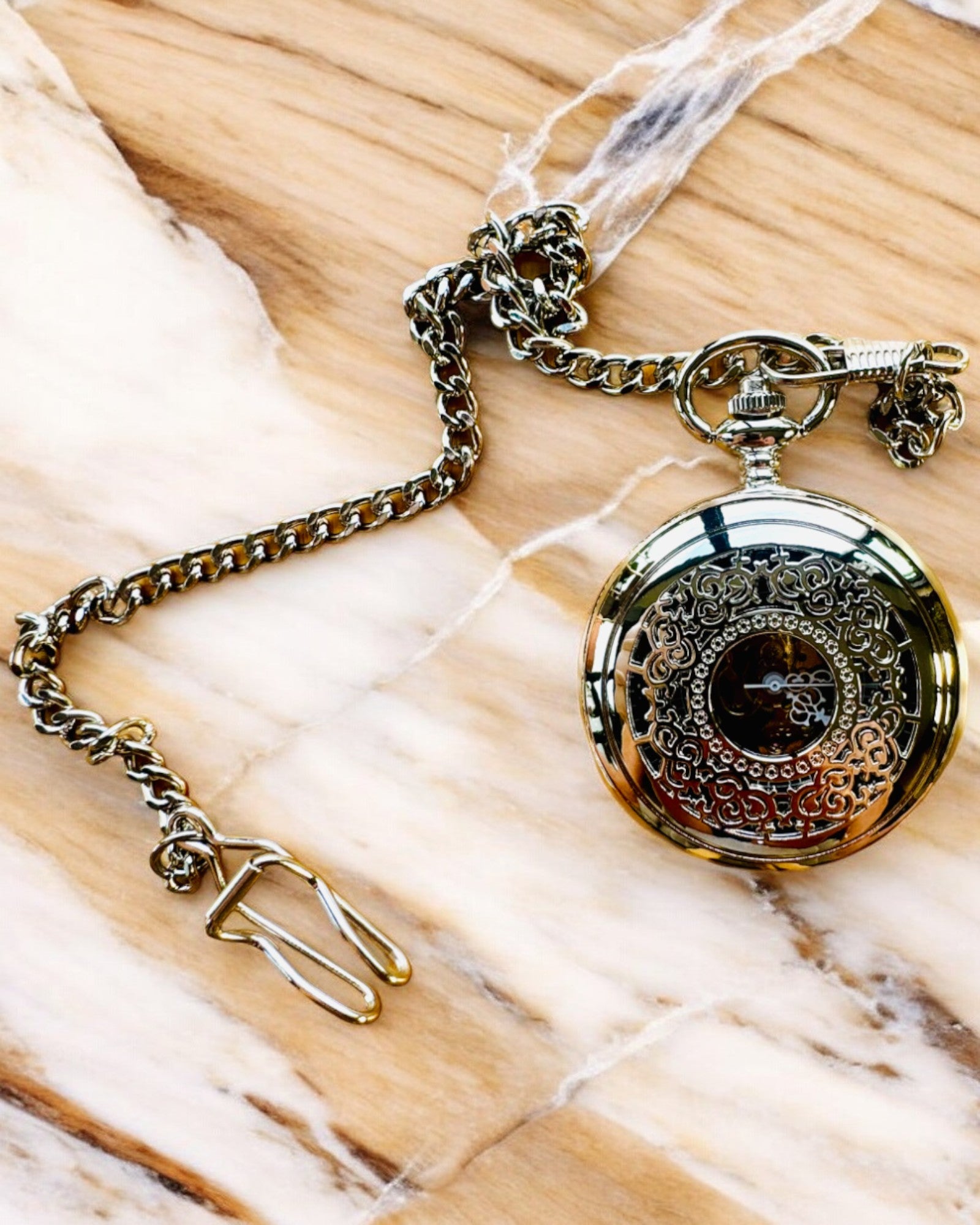 Vreckové hodinky "Eterna Elegancia", personalizovaný darček, gravírovanie. Strieborná farba