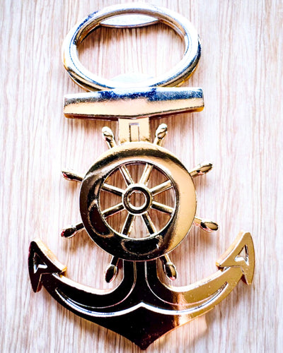 Kapitaňský otvárač na fľaše - možnosť personalizácie gravírovaním, strieborná farba