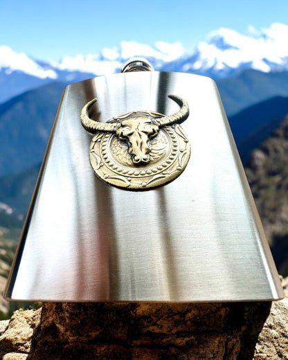 Bizon Flask – Štýlová ploskačka s motívom bizóna - možnosť personalizácie gravírovaním na darček