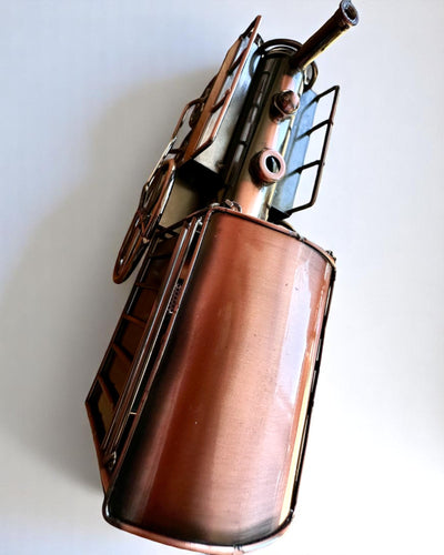 Lokomotywa z żelaza „Retro Express” – dekoracja, model, ręcznie wykonana z możliwością grawerowania na prezent