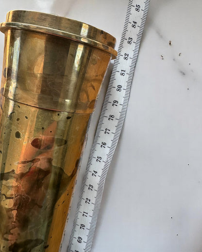 Luneta Królewska „Voyager 1818” – Ekskluzywna, Mosiężna, 83 cm, ręcznie robiona, etui ze Skóry Naturalnej – Edycja Kolekcjonerska, personalizacja grawerem na prezent