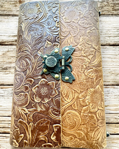 Luksusowy Retro Notatnik ze Skórzaną Okładką - "Vintage Elegance", 480 stron, możliwość personalizacji grawerem