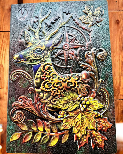 Leśny Jeleń Notes z Motywem Jelenia, A5 - personalizacja grawerem na prezent