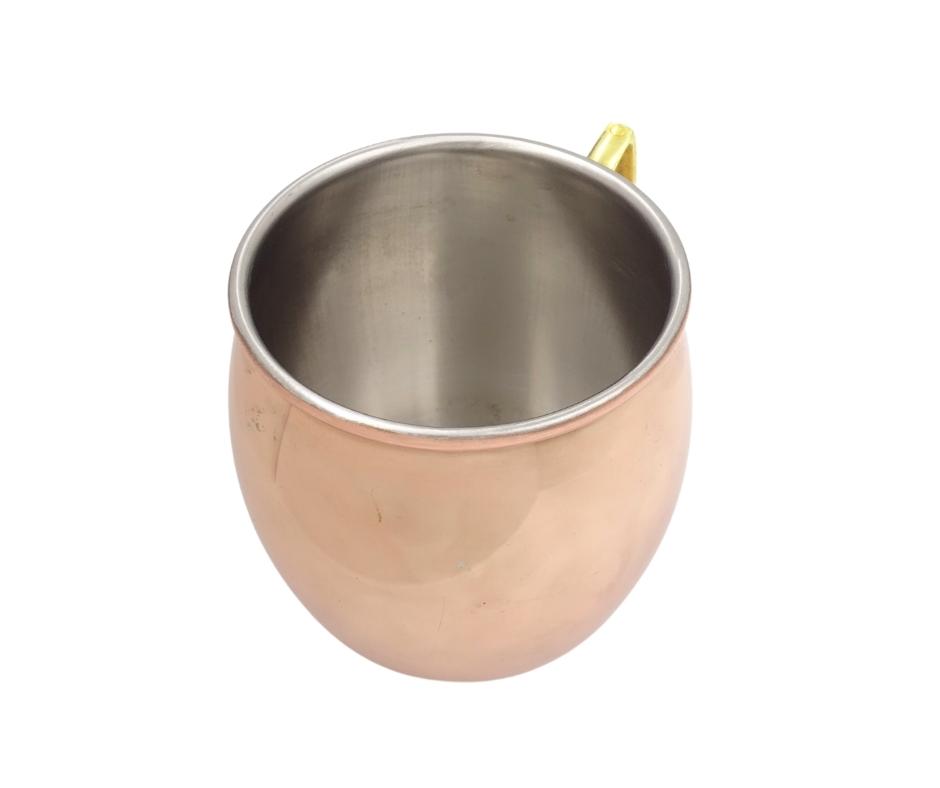 Medený hrnček z nehrdzavejúcej ocele 304, 500ml, s možnosťou personalizácie gravírovaním - ideálny darček - výška 13,5 cm, medená farba, model MM7012