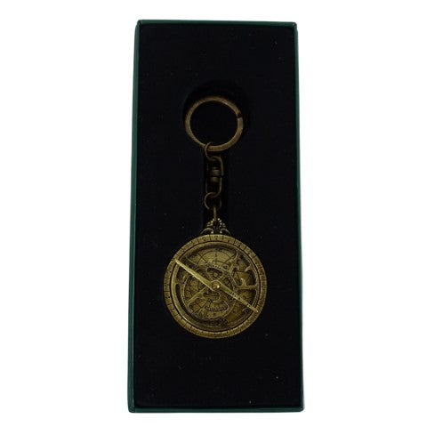 Prémiový mosadzný prívesok na kľúče Astrolábium s možnosťou personalizácie gravírovaním
