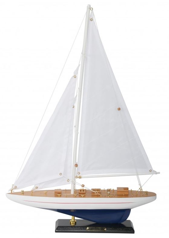 Drevený model jachty Enterprise 49 cm s personalizovaným gravírovaním