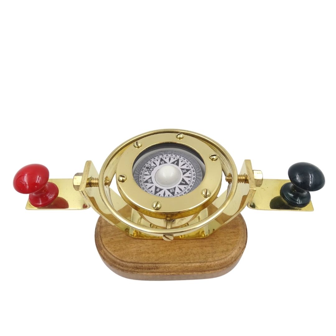 Retro lodný naklápací kompas NC1615 z mosadze s možnosťou personalizácie gravírovaním