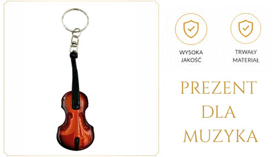 Prívesok na kľúče husle - ECK-0887