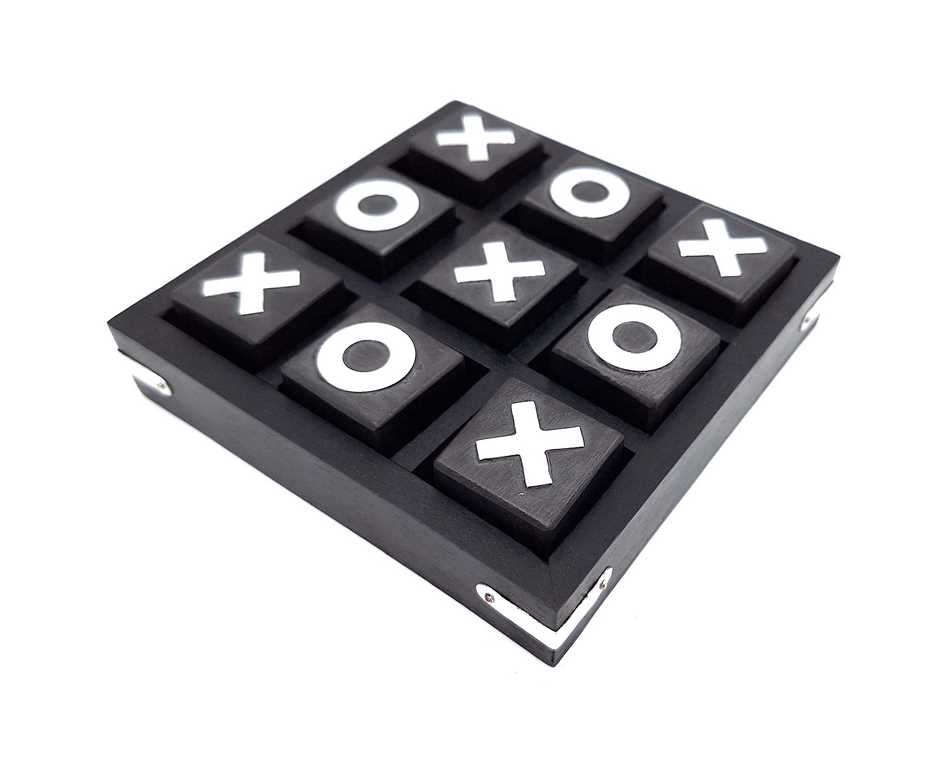 Drewniana gra w kółko i krzyżyk 13 x 13 cm z możliwością personalizacji grawerem
